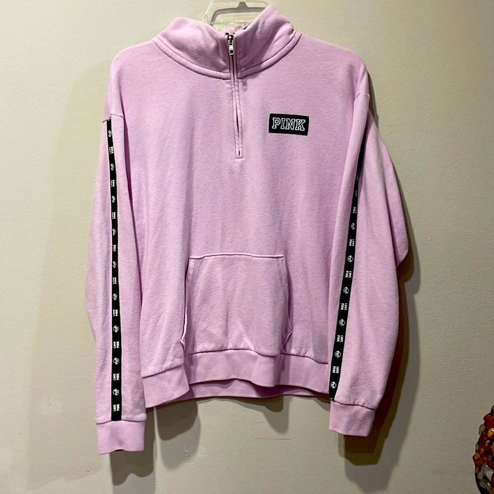 Light pink zipper pullover Sweatshirt Size M
